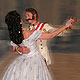 Paar tanzt am Hofball bei Kaiser Franz Joseph